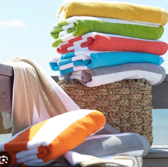 KASSA Colorful Beach Oversized 40" By 70" Towel By Kassatex - Picture 1 of 7